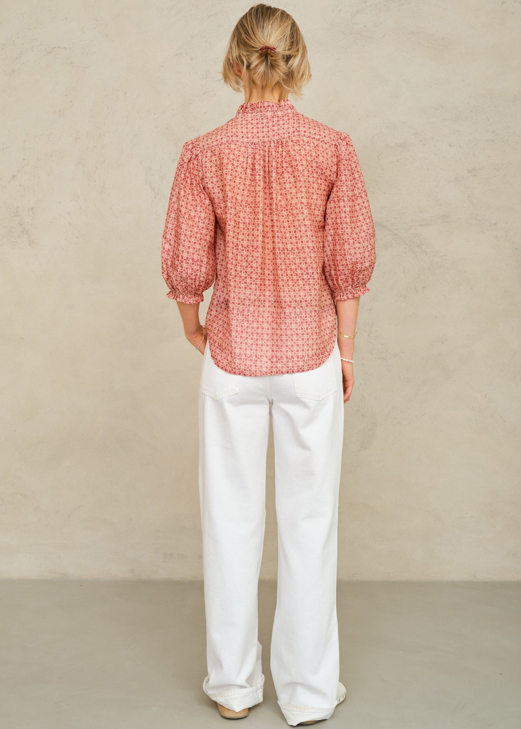 Cassia Long Sleeve Top -Pink