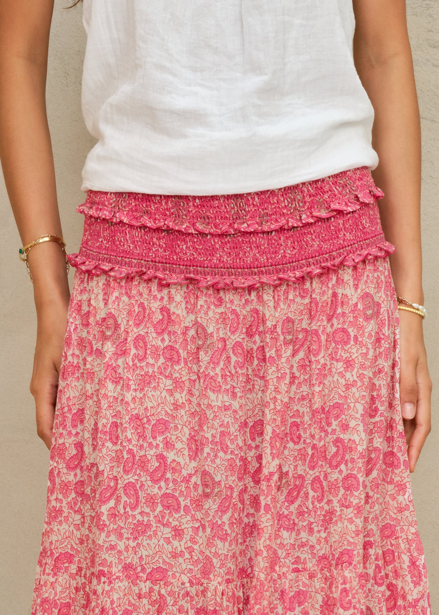Esti Maxi Skirt - Pink