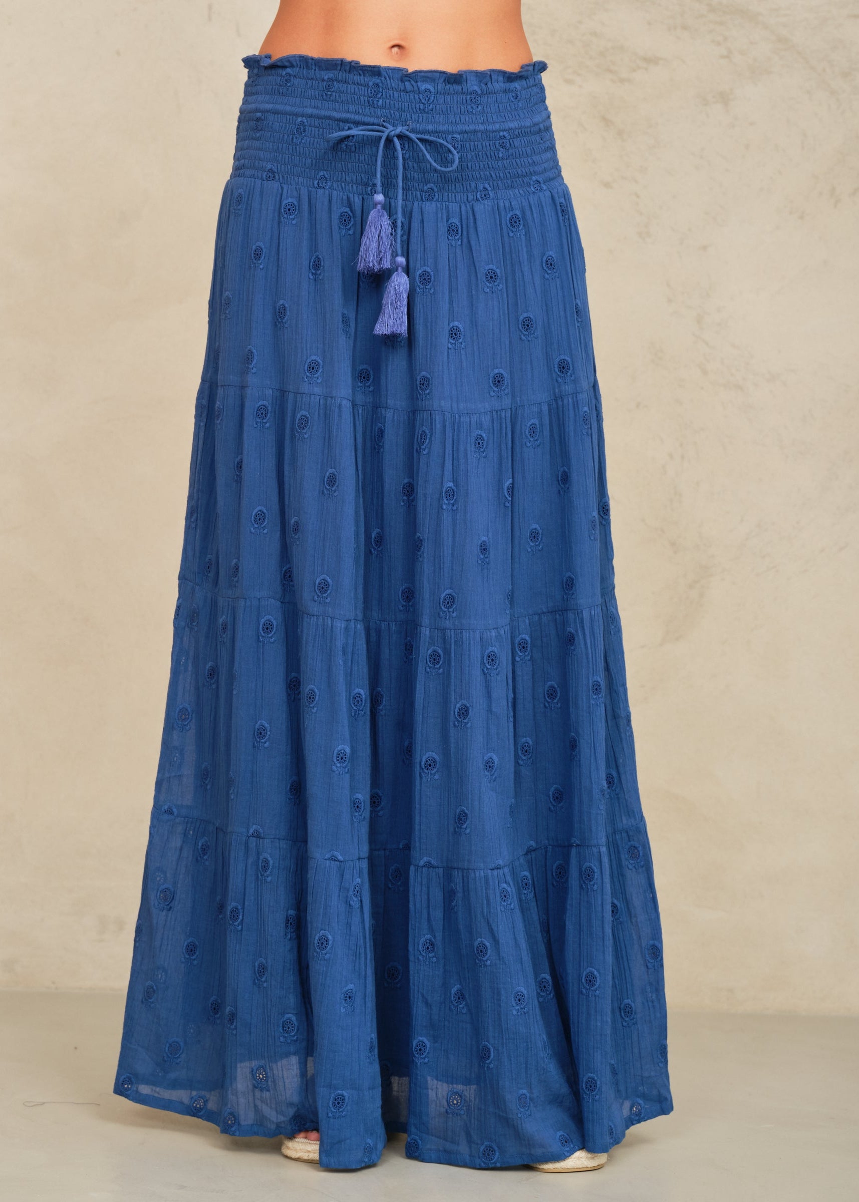 Frani Maxi Skirt - Cobalt