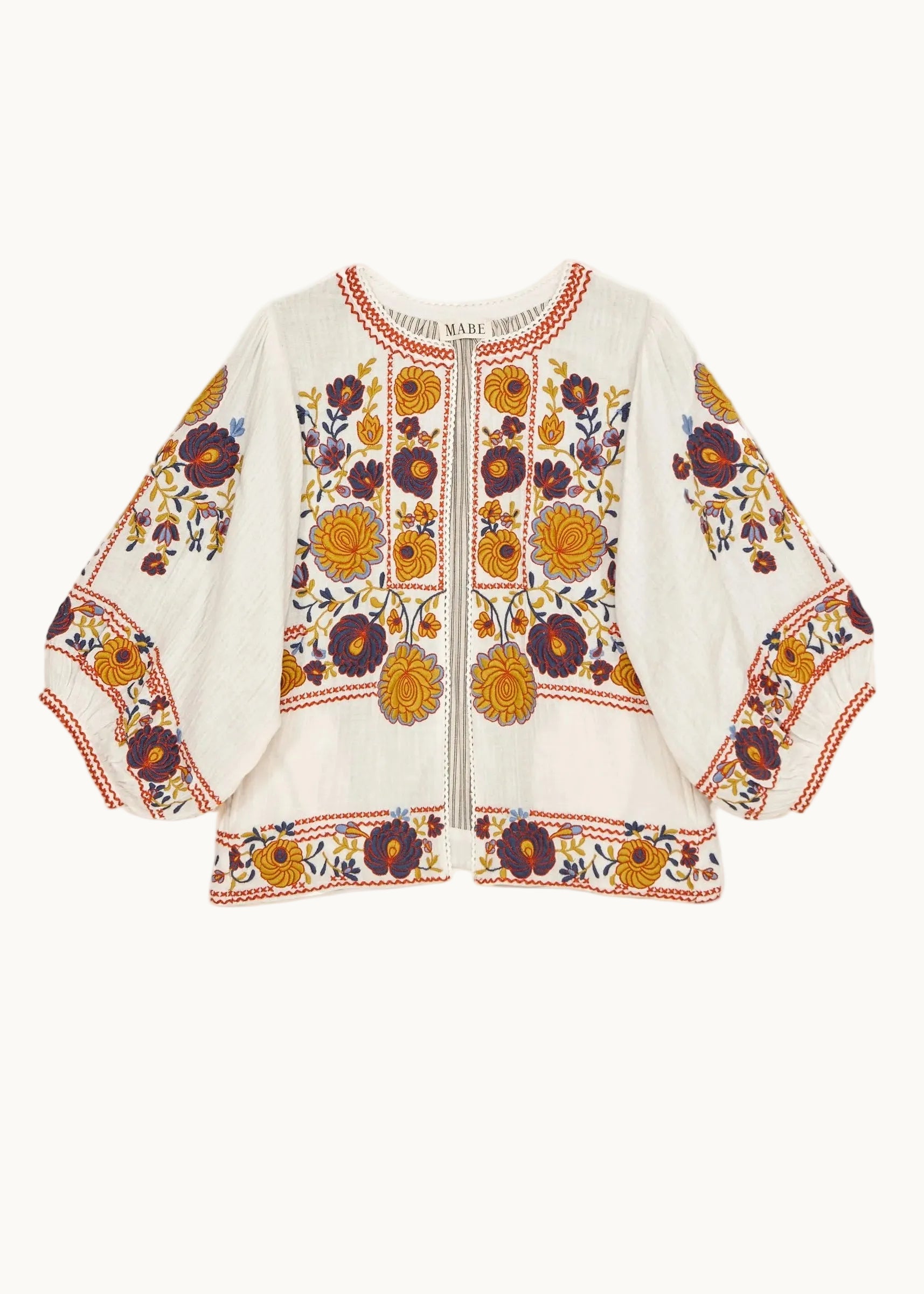 Greta Jacket - Ecru/Multi