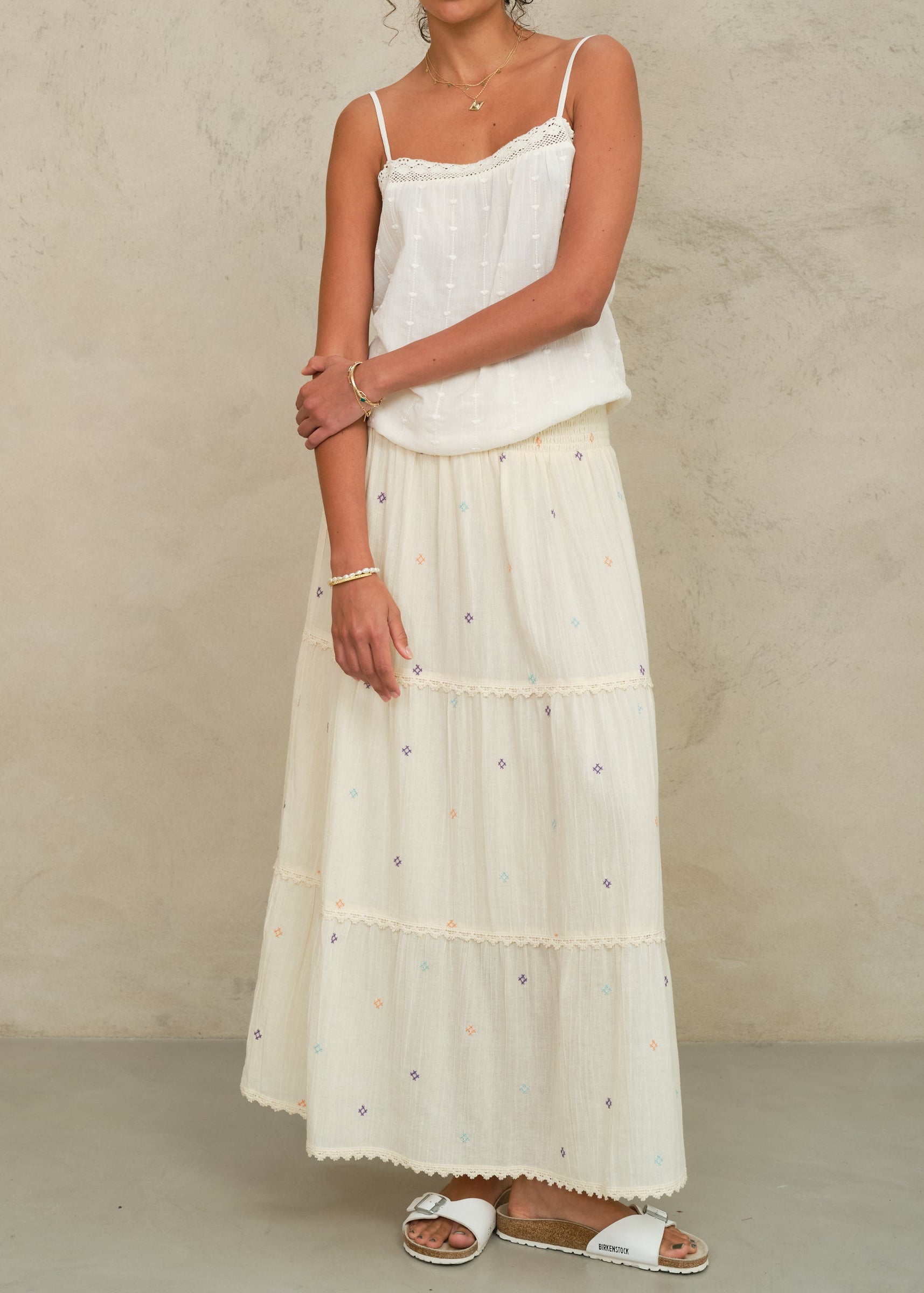 Lucca Maxi Skirt - Pastel