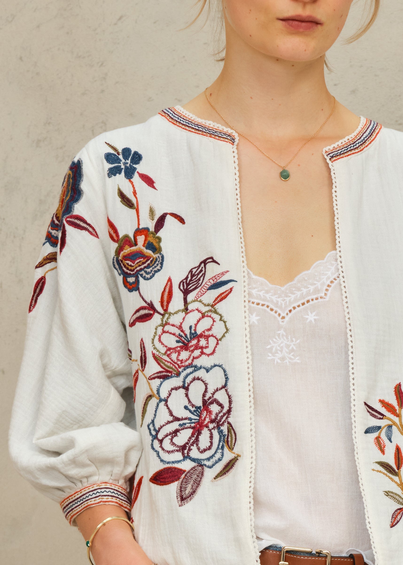 Ori Jacket - Ecru/Multi