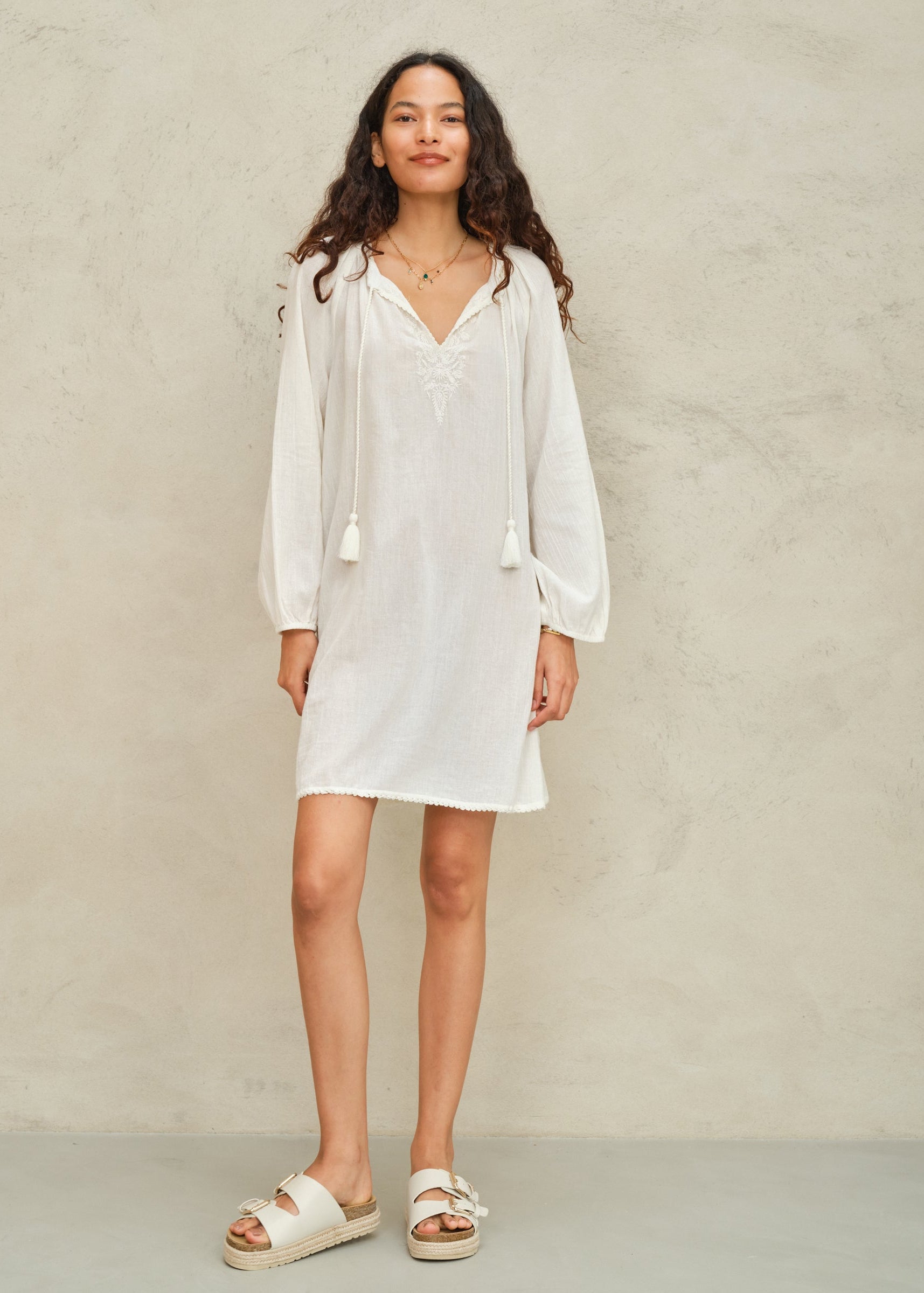 Talia Kaftan - Ecru