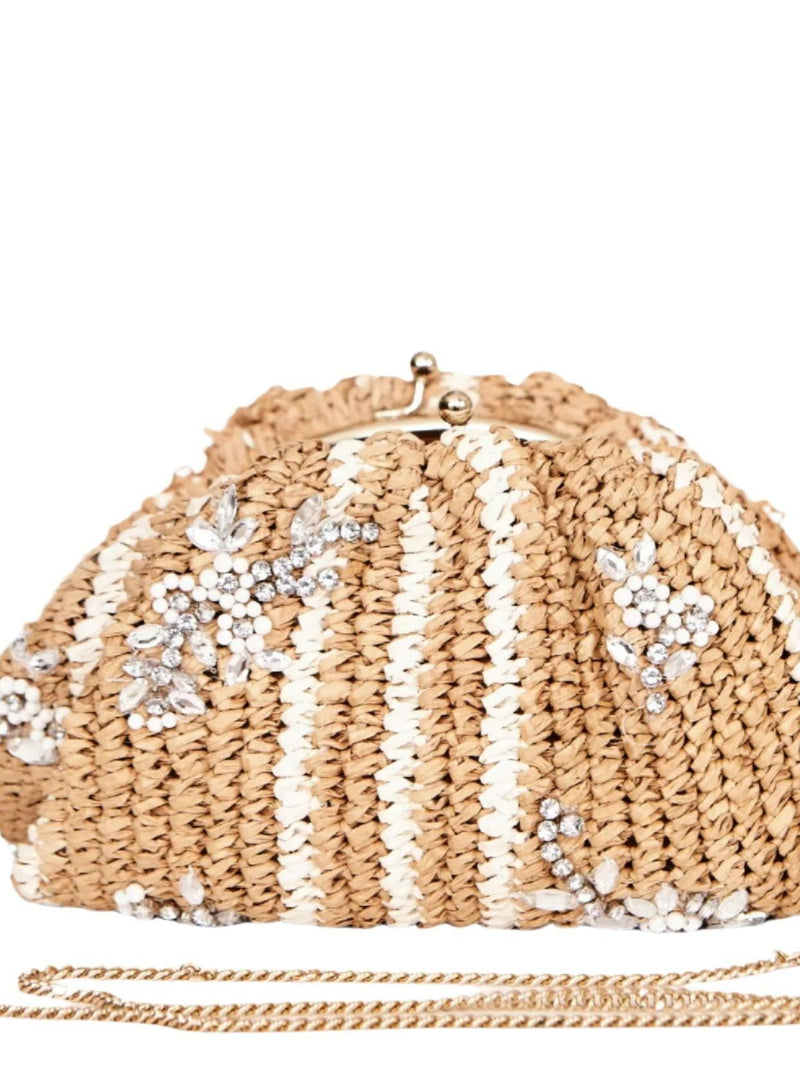 Alora Clutch - Nat/Ecru