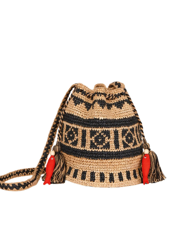 Pari Pouch - Nat/Indigo