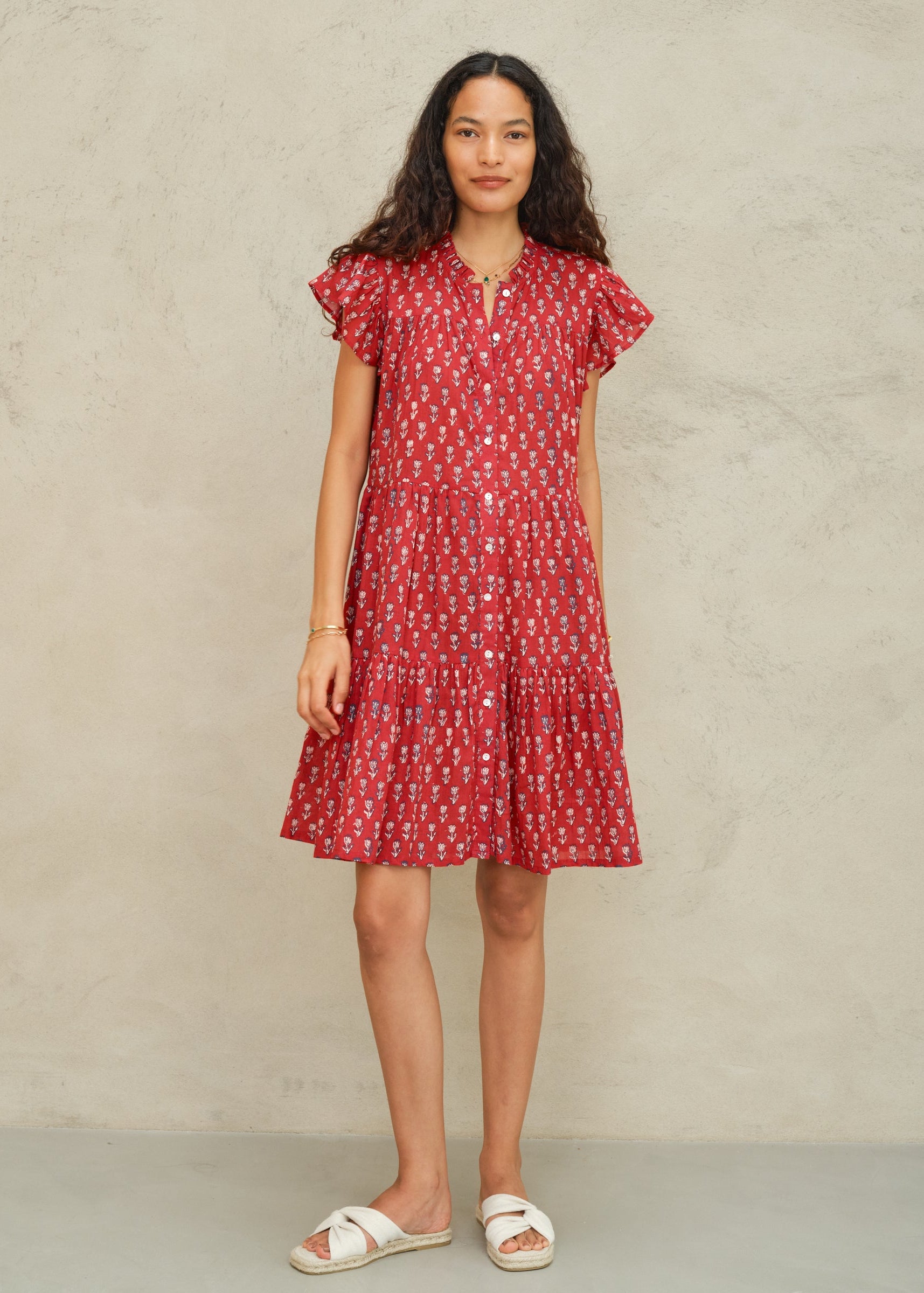 Ari Frill Sundress - Red