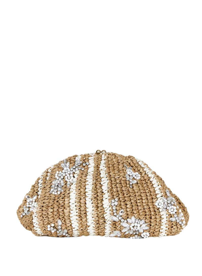 Alora Clutch - Nat/Ecru