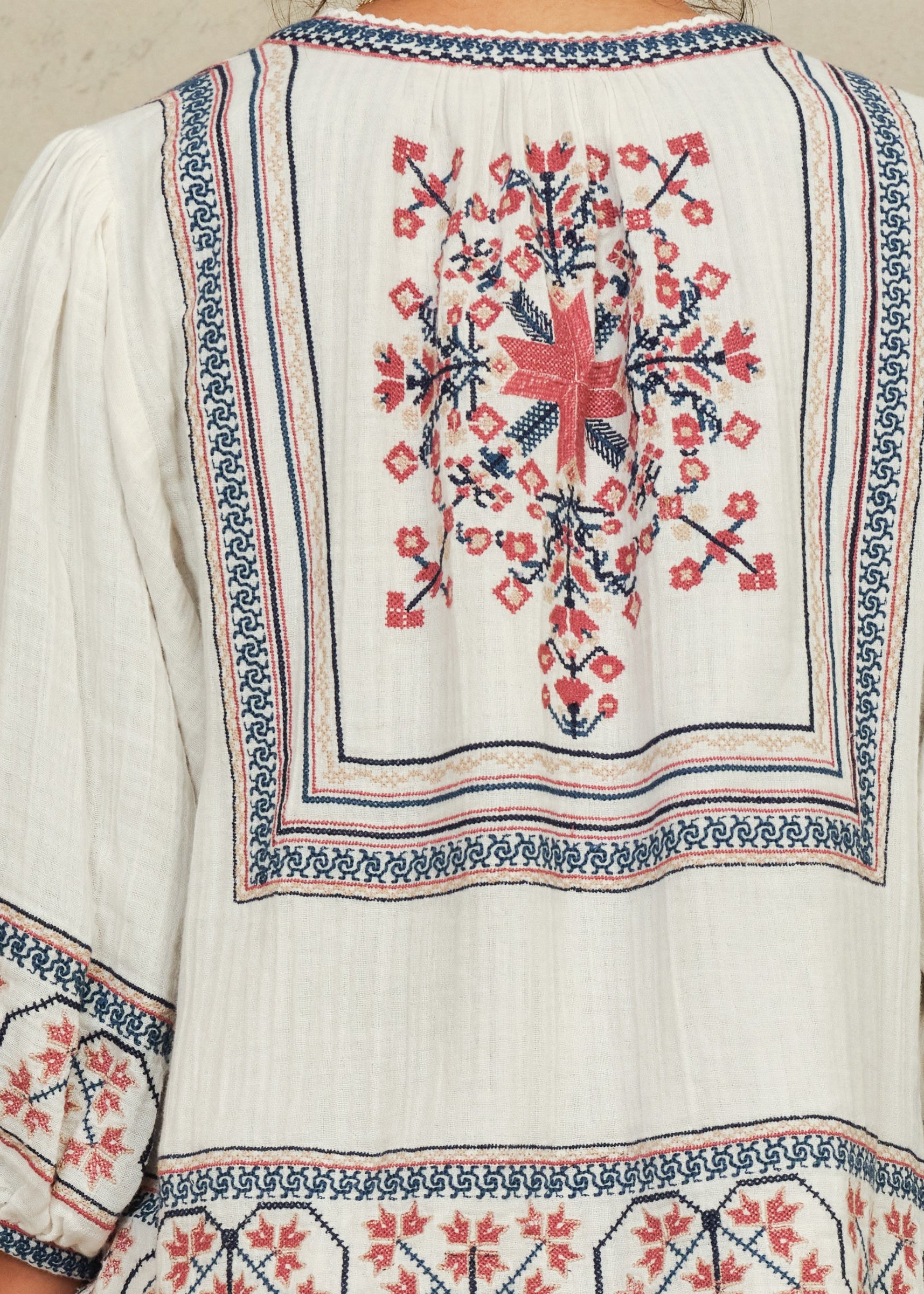 Calista Jacket - Ecru/Multi