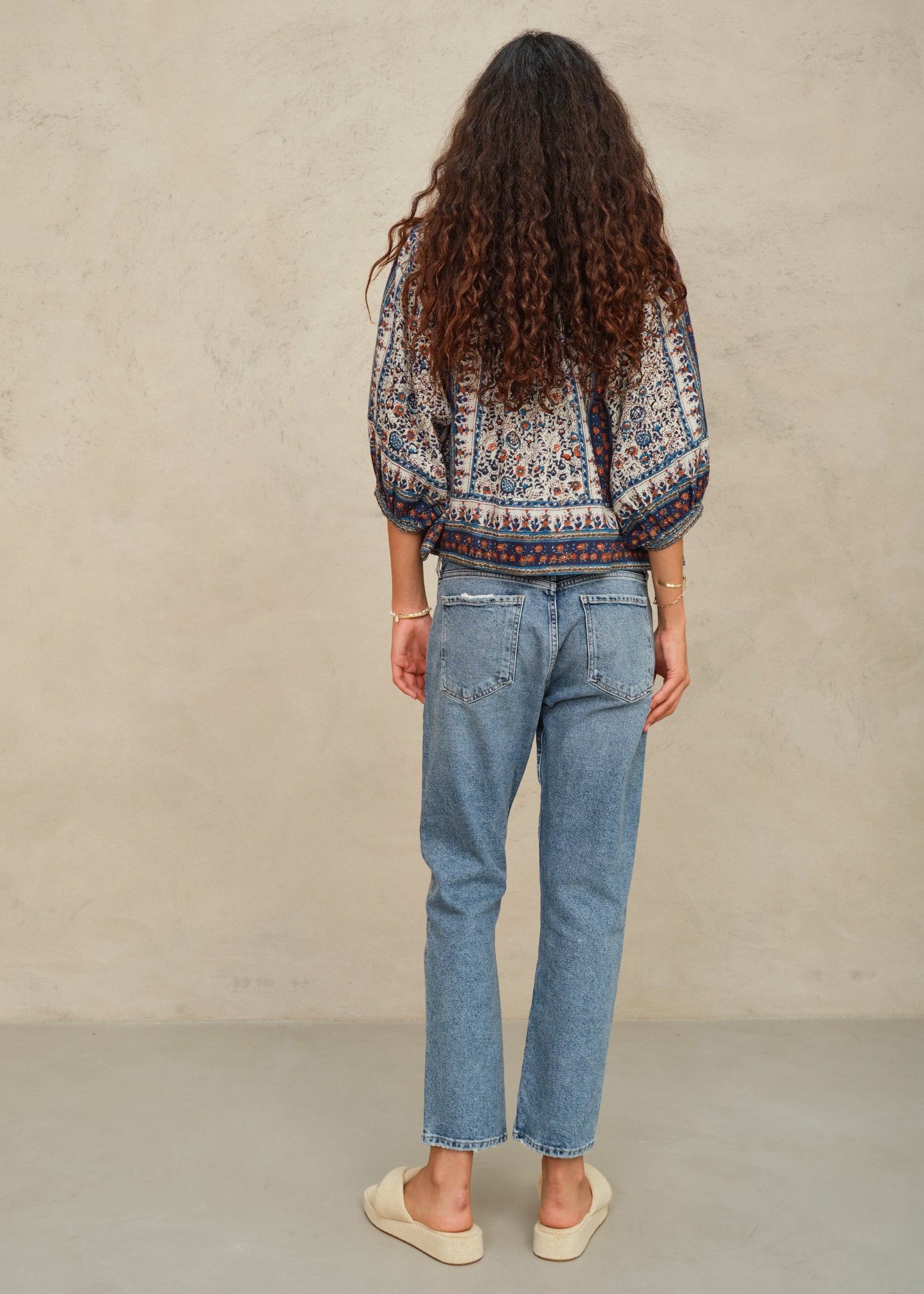 Cass Jacket -Indigo/Rust