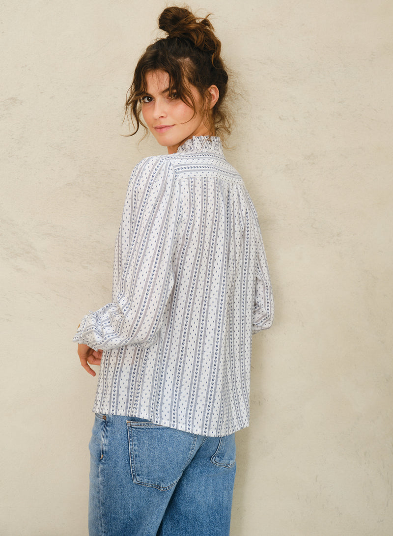 Chrissie Top - Patterned Stripe