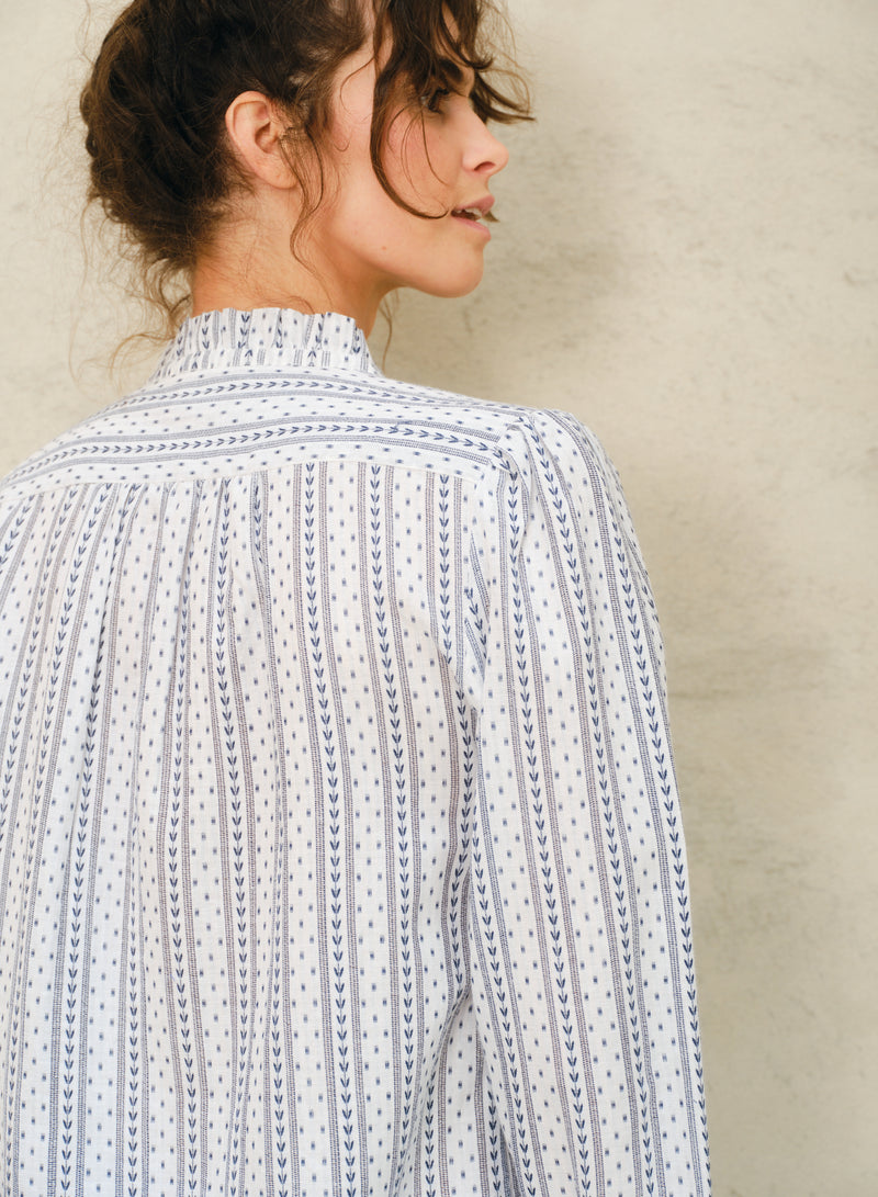 Chrissie Top - Patterned Stripe