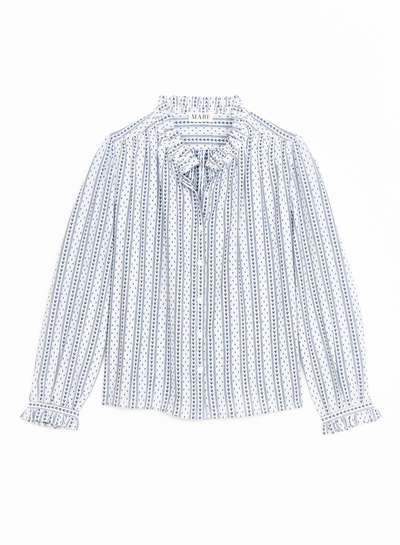 Chrissie Top - Patterned Stripe