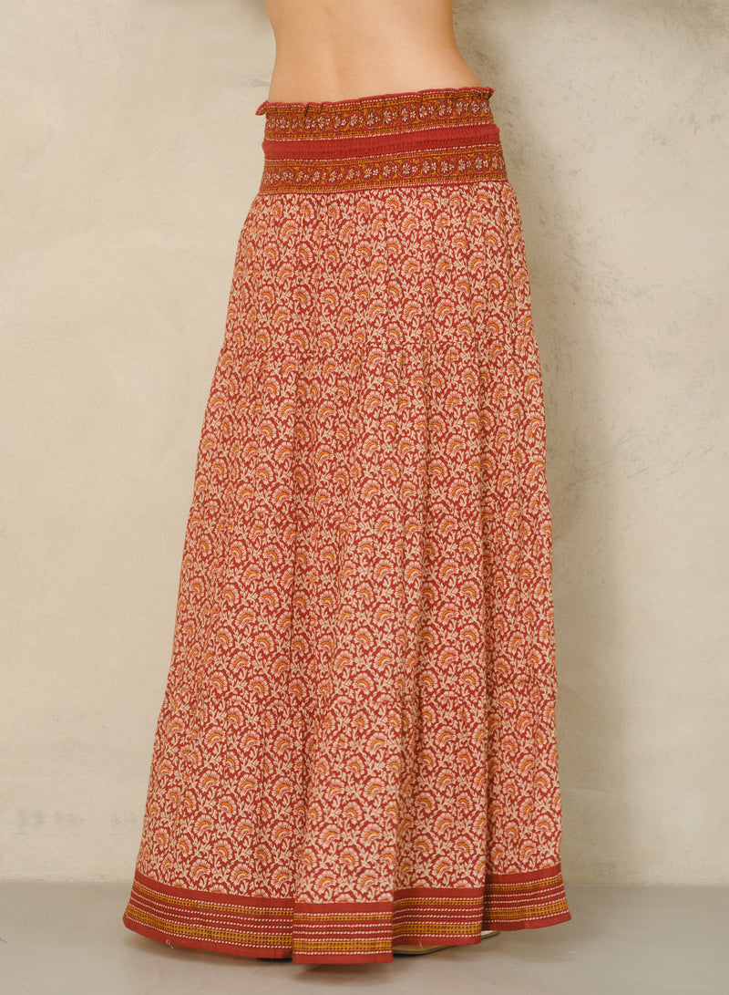 Dana Maxi Skirt - Red