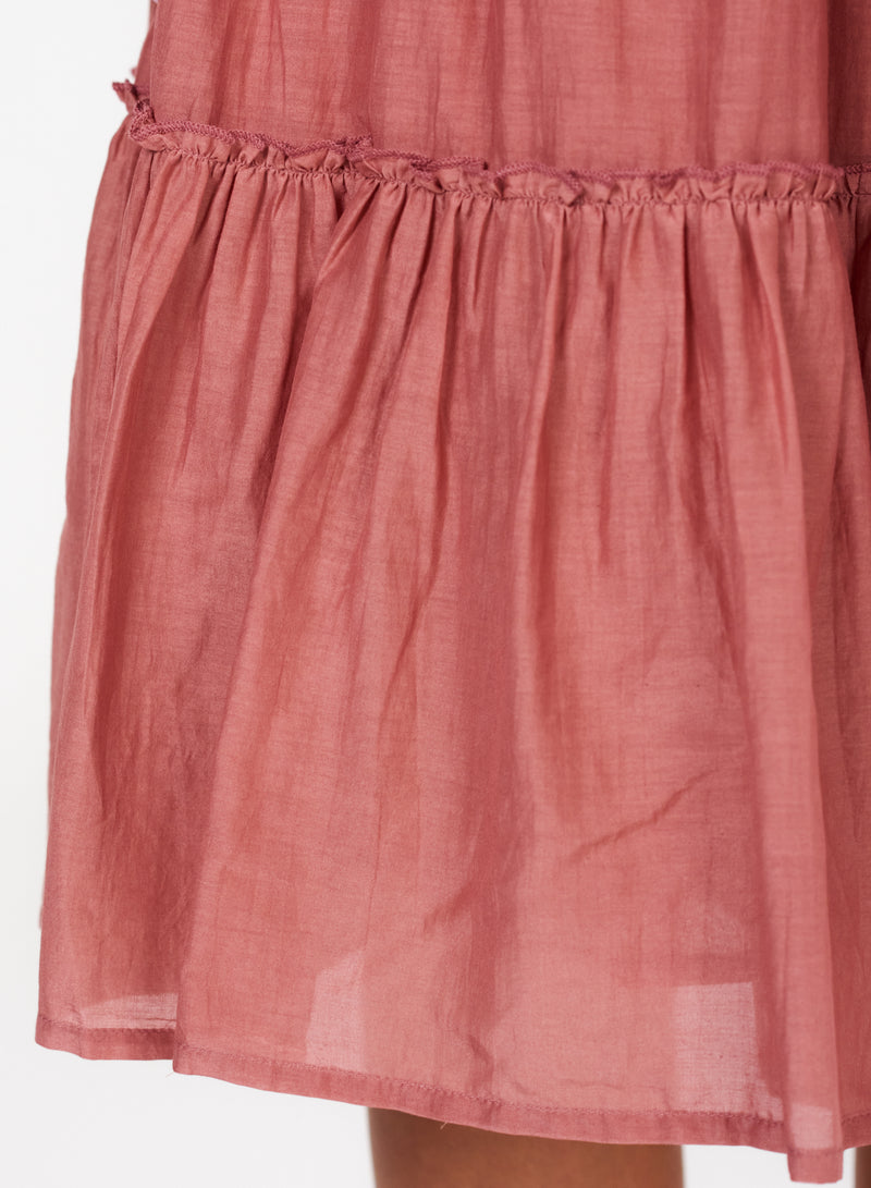 Della Midi Skirt - Dusty Pink