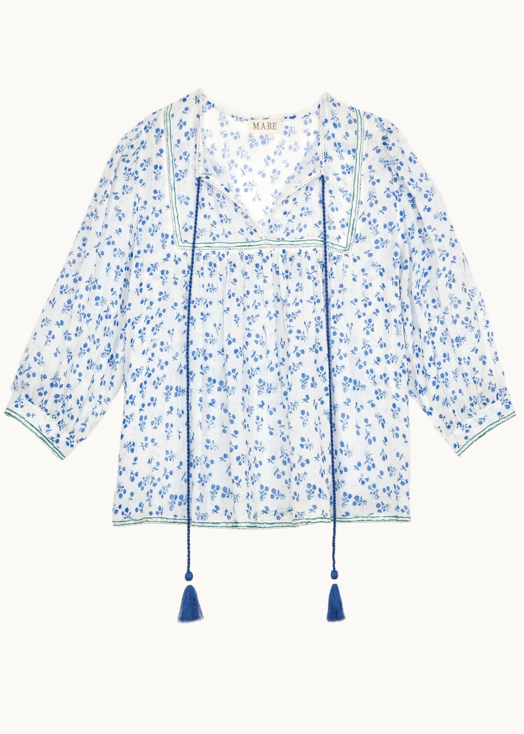 Edie Long Sleeve Top - Blue