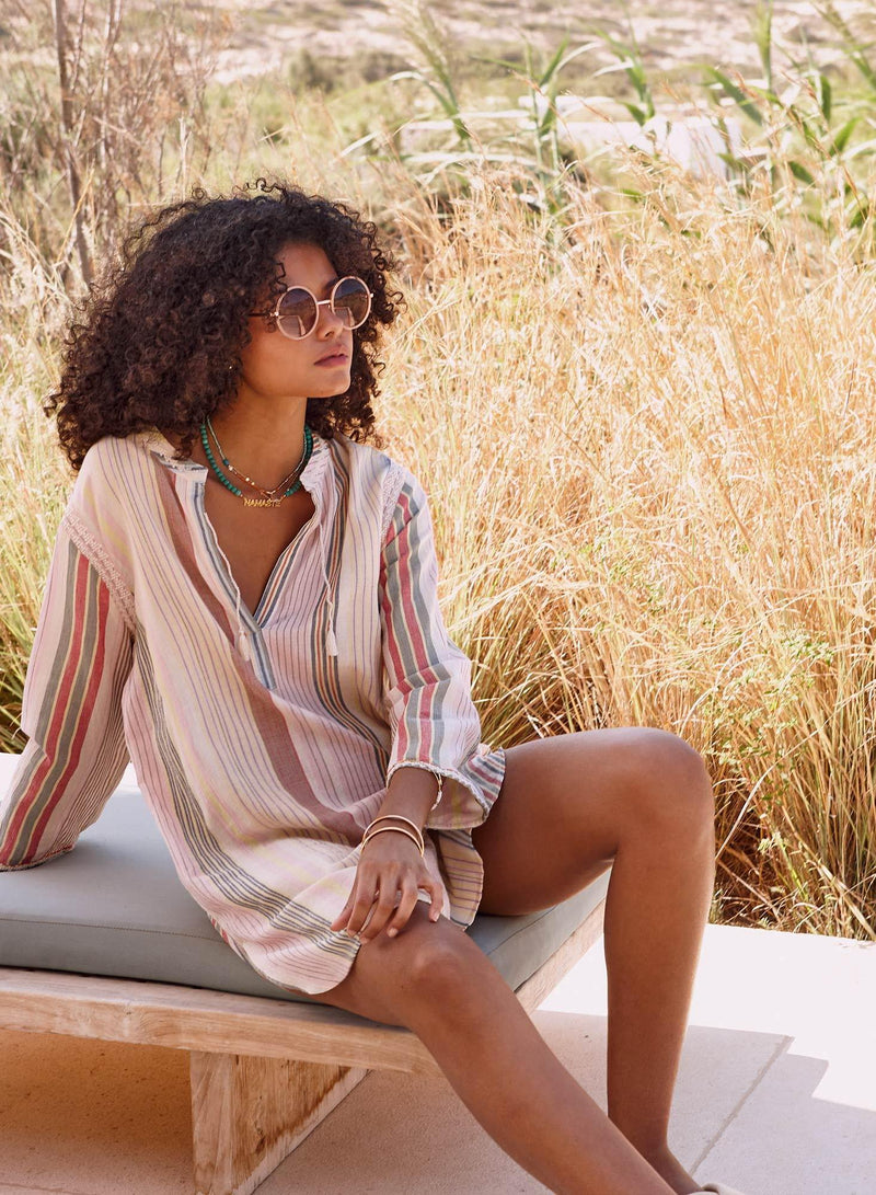 Elba Striped Kaftan