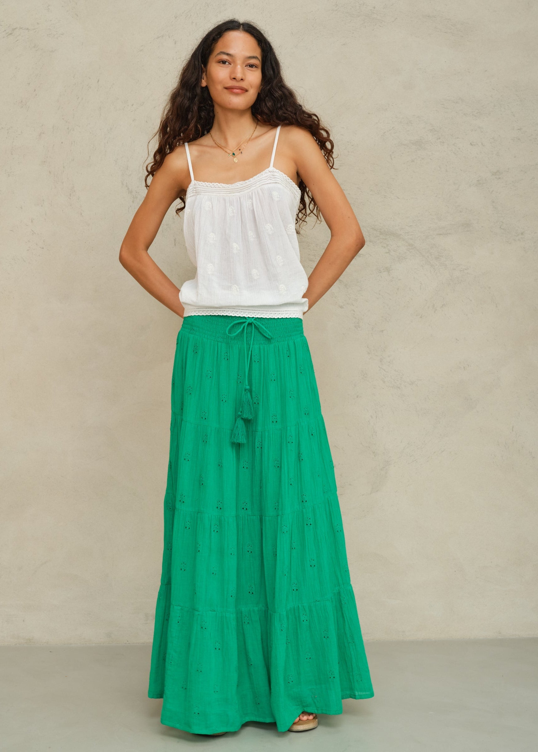 Frani Maxi Skirt - Green
