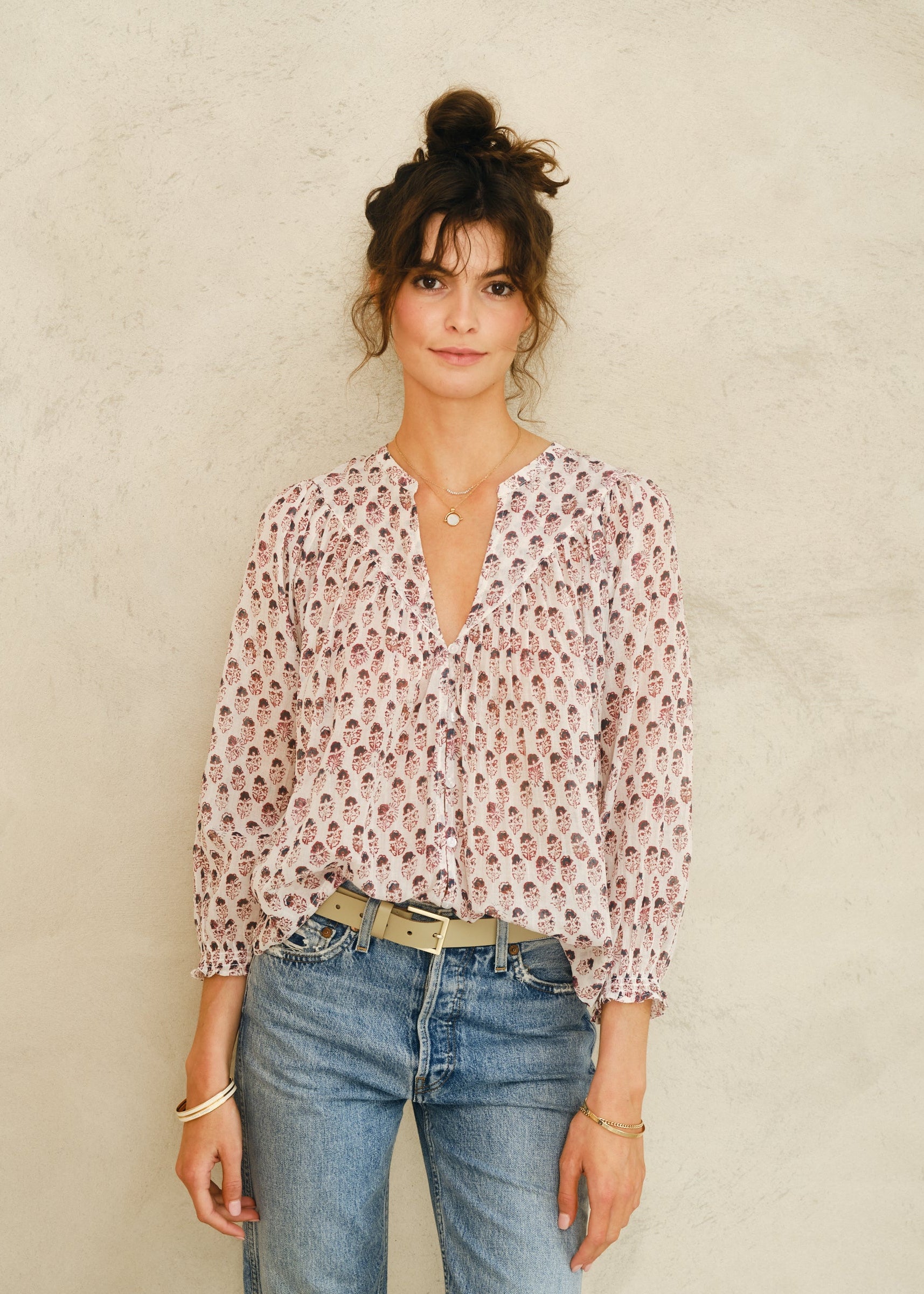 Kiki Long Sleeve Top - Blue