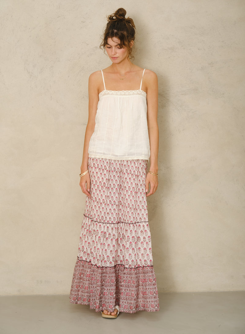 Kiki Maxi Skirt - Pink