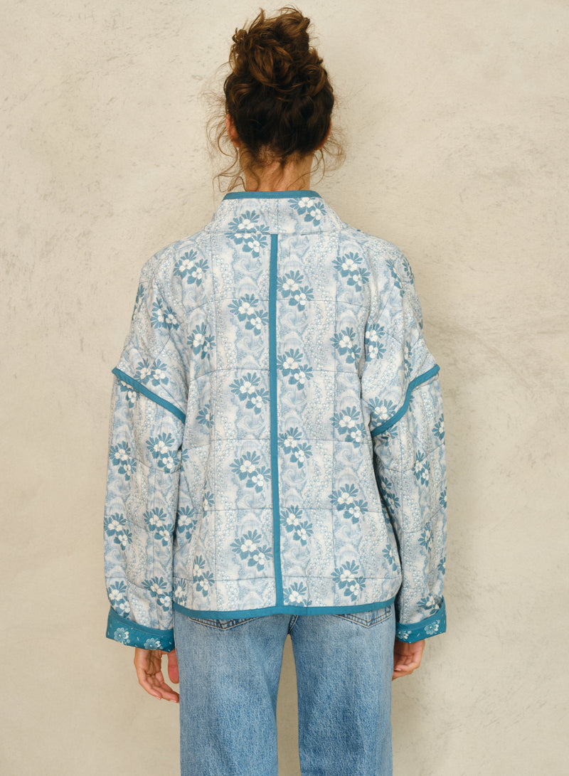 Lana Quilted Jacket - Blue