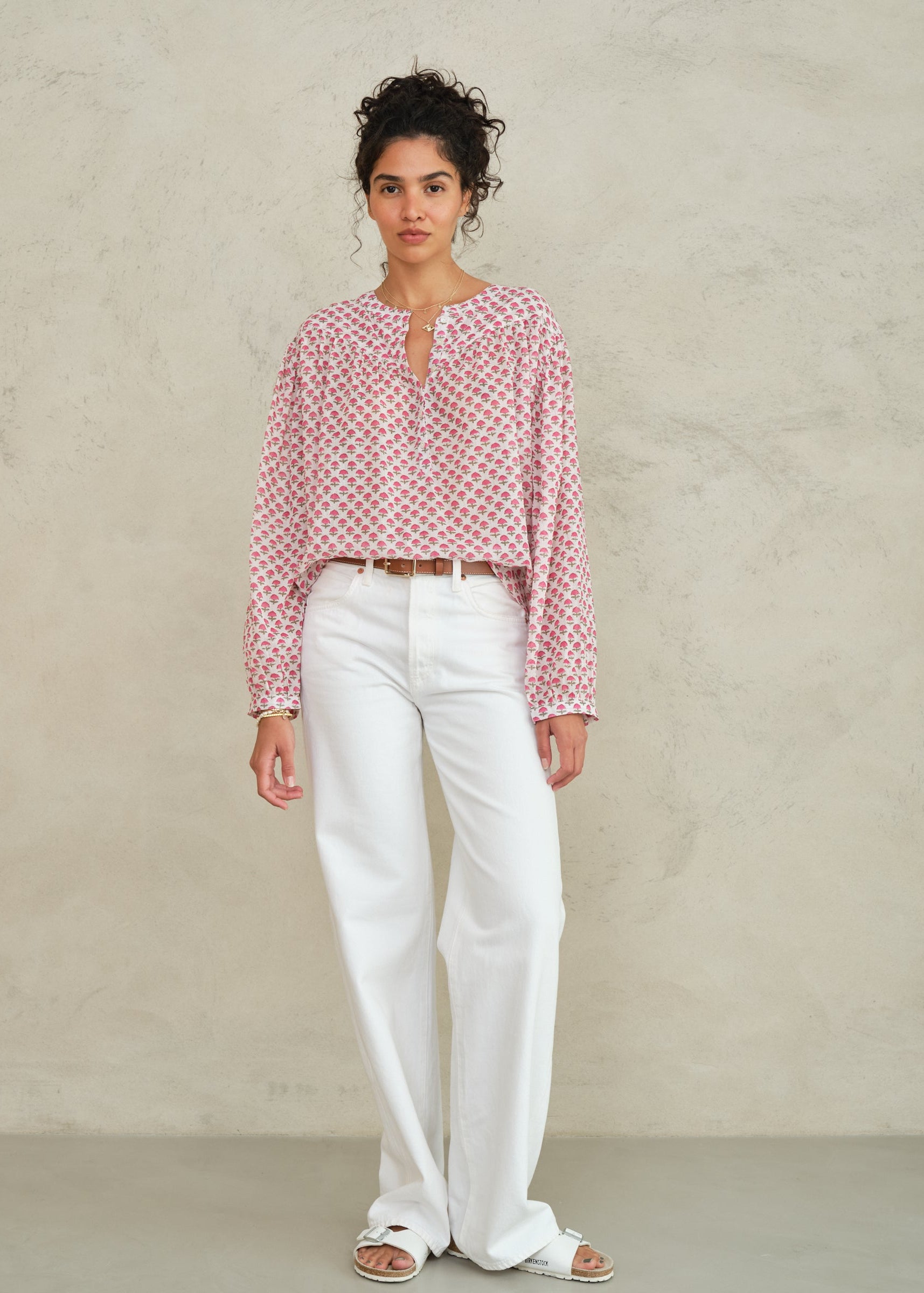 Letty Long Sleeve Top - Pink