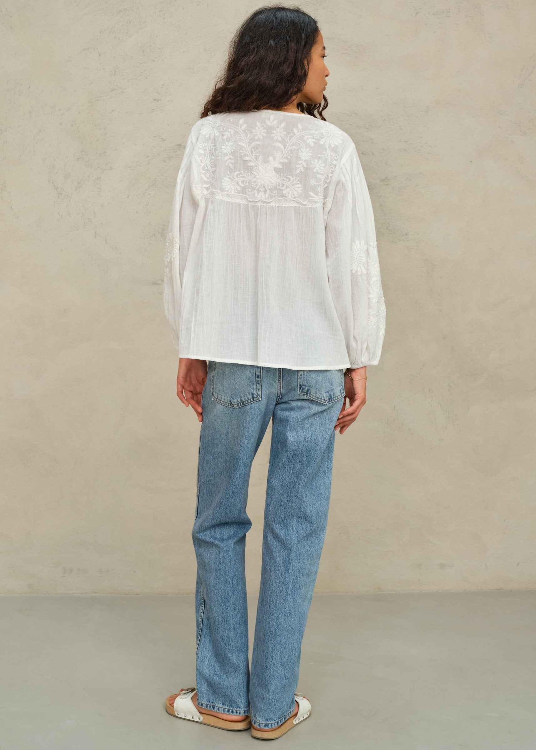 Loren Long Sleeve Top - Ecru