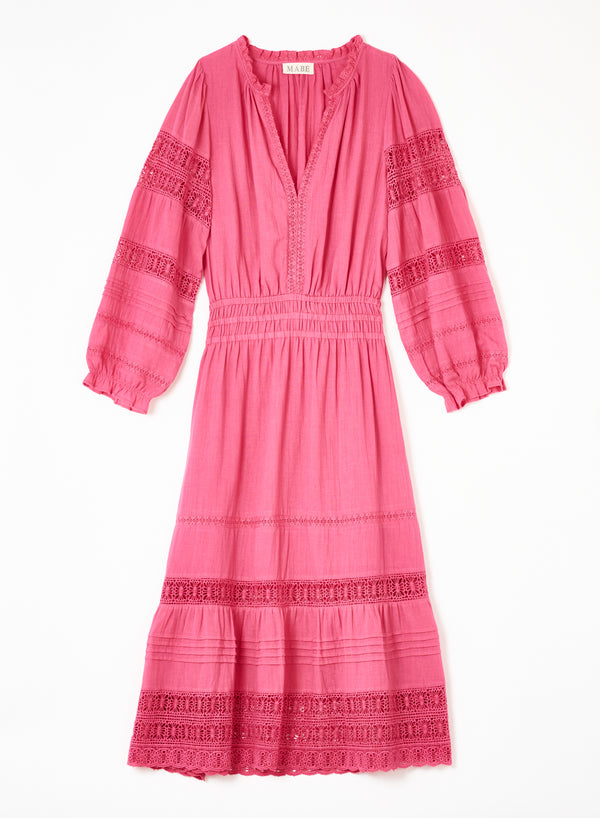 Loretta Midi Dress - Pink