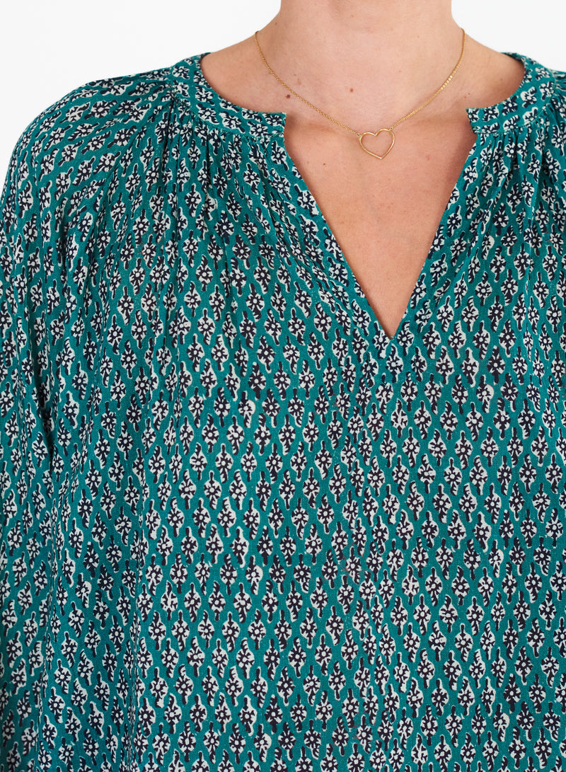 Mari Long Sleeved Top - Green