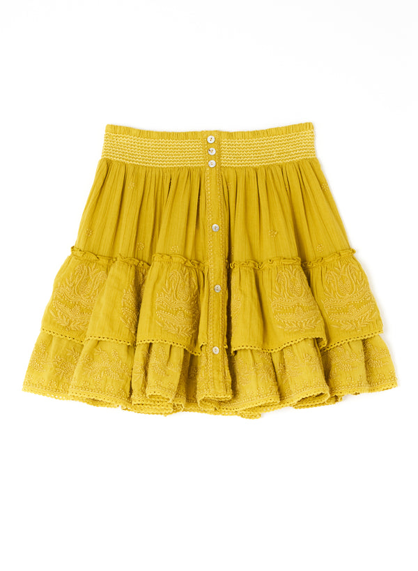 Mina Mini Skirt - Yellow