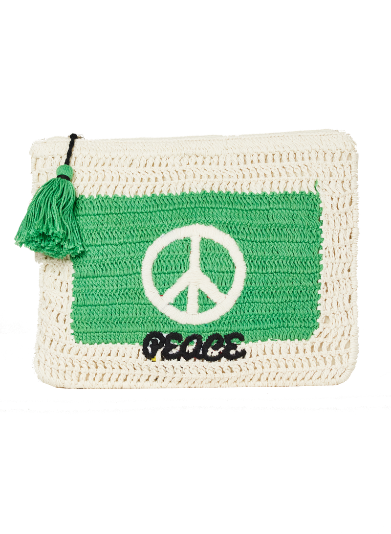 Neve Crochet Pouch - Peace