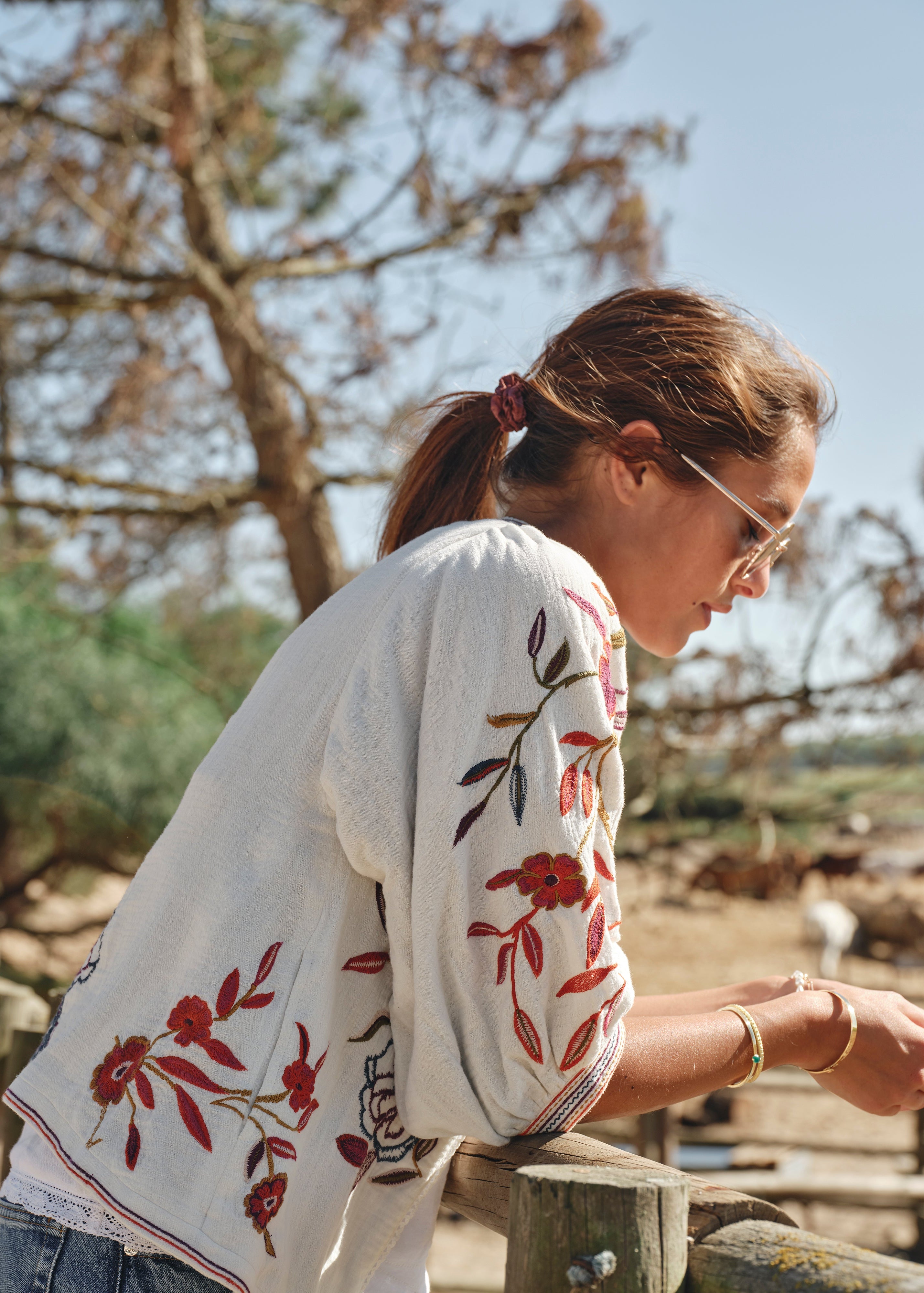 Ori Jacket - Ecru/Multi