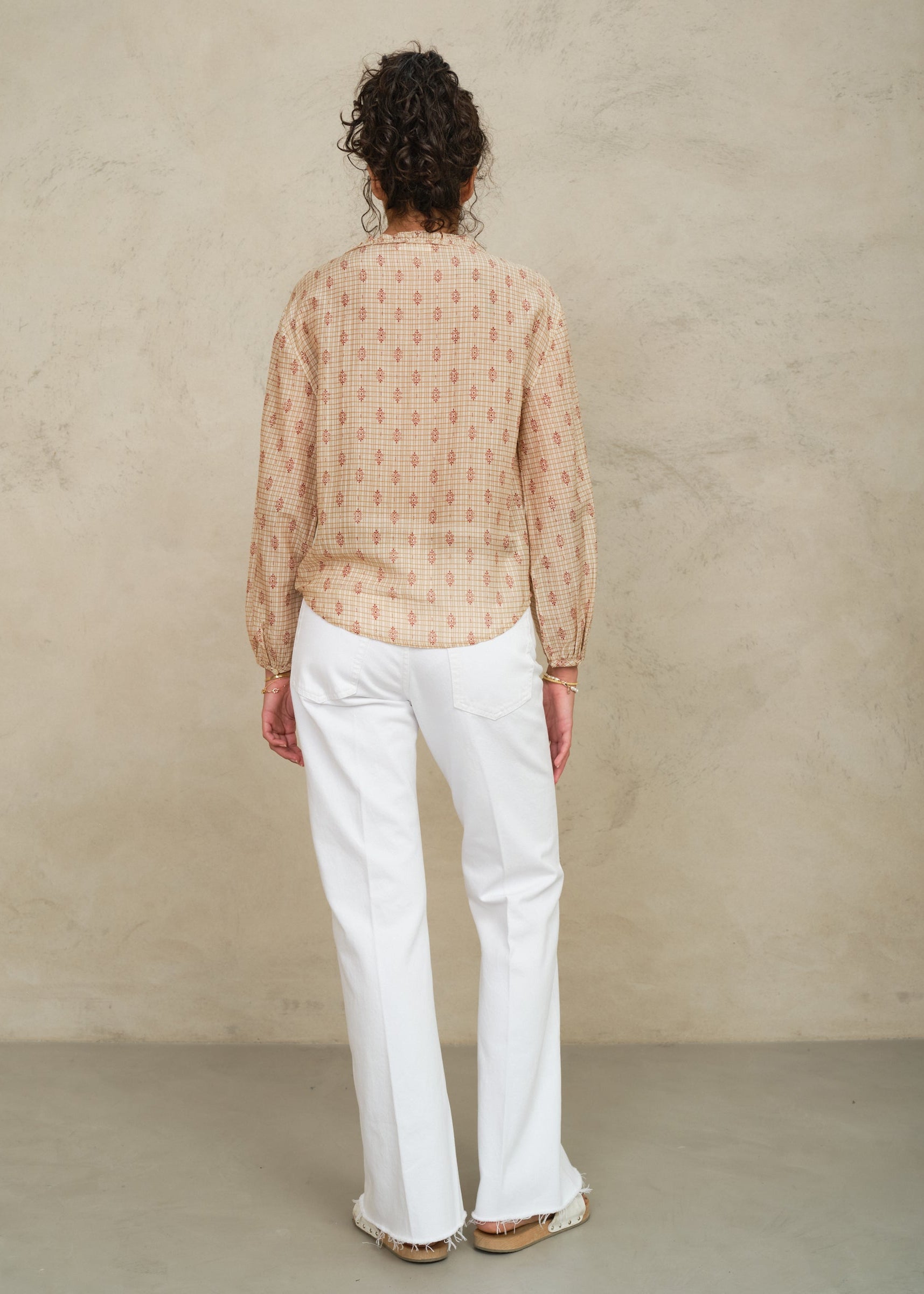 Orly Long Sleeve Top - Multi/Red
