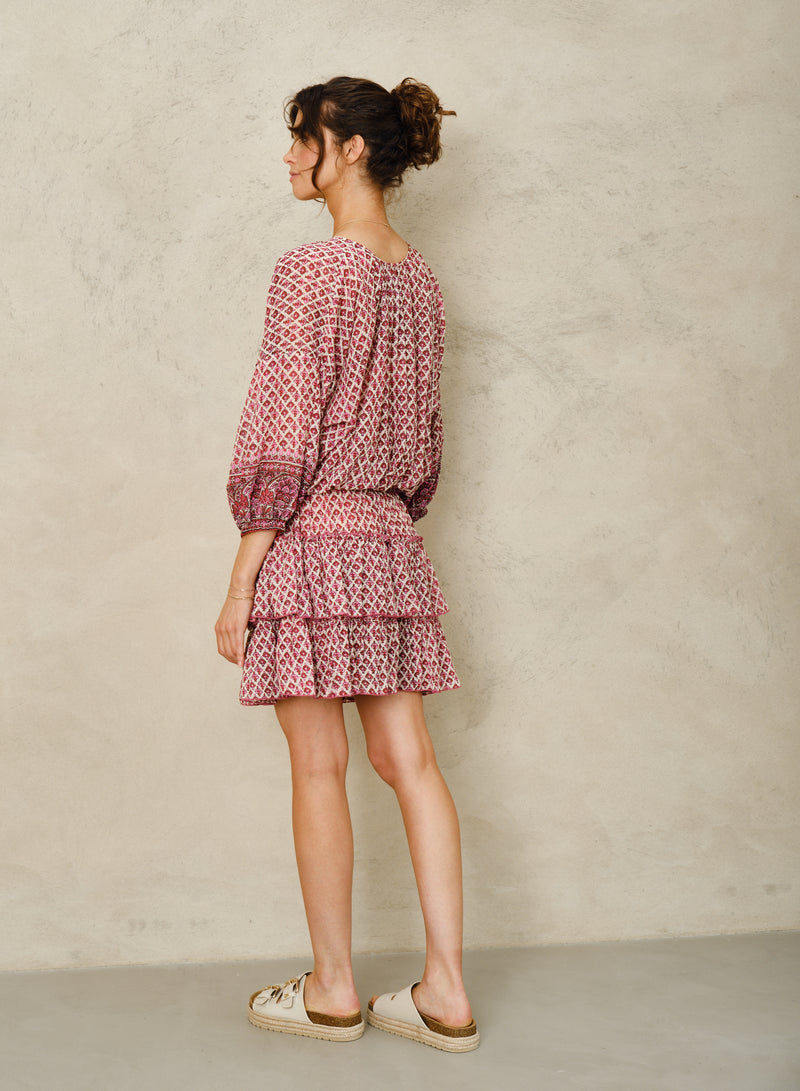 Viti Long Sleeved Sundress - Pink
