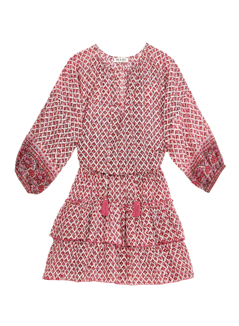 Viti Long Sleeved Sundress - Pink