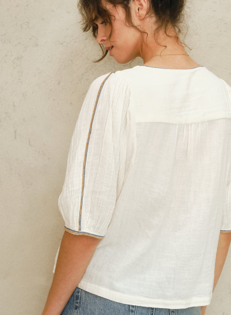 Vivien Top - Ecru
