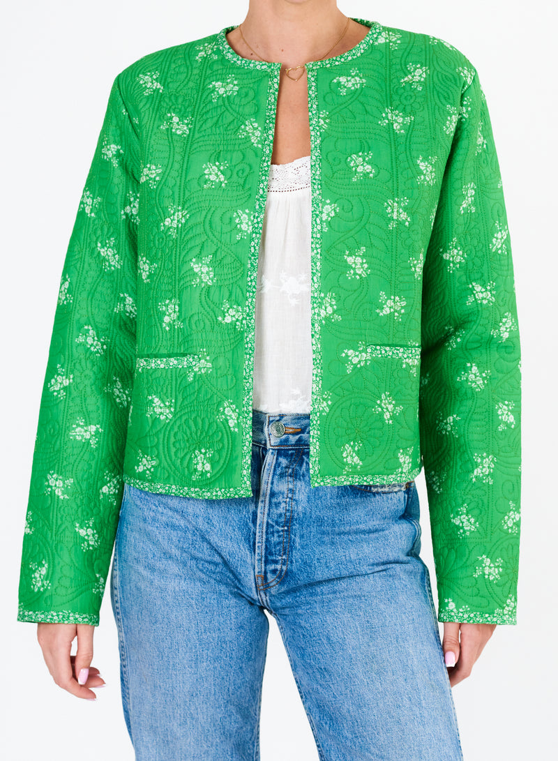 Vivi Quilted Jacket - Green