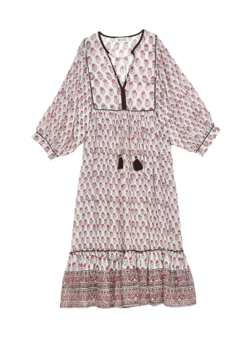 Kiki Gathered Dress - Pink